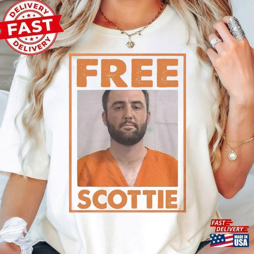 Free Scottie Shirt Scheffler Mugshot T-Shirt Unisex